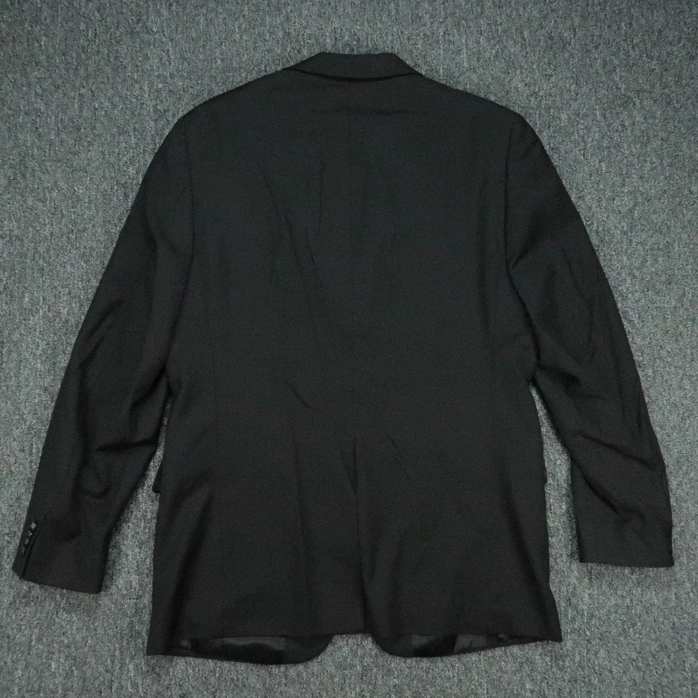 Banana Republic Blazer Mens 42R Black Modern Wool Sport Coat